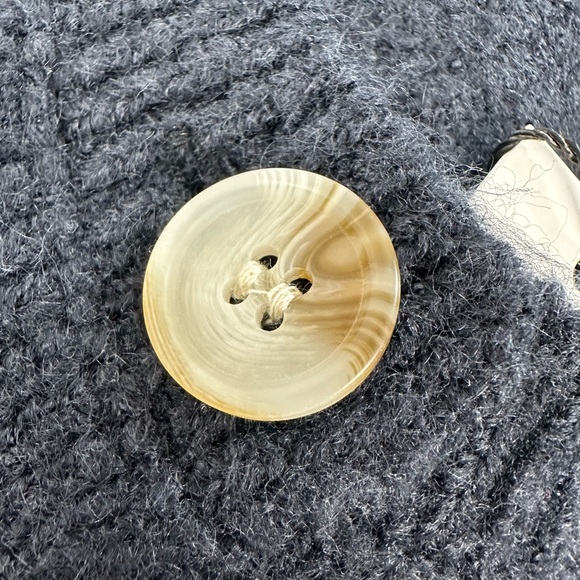 Vigoss Horse Intarsia Knit Cropped Cardigan Sweater Equestrian Preppy Heritage L - Picture 11 of 13